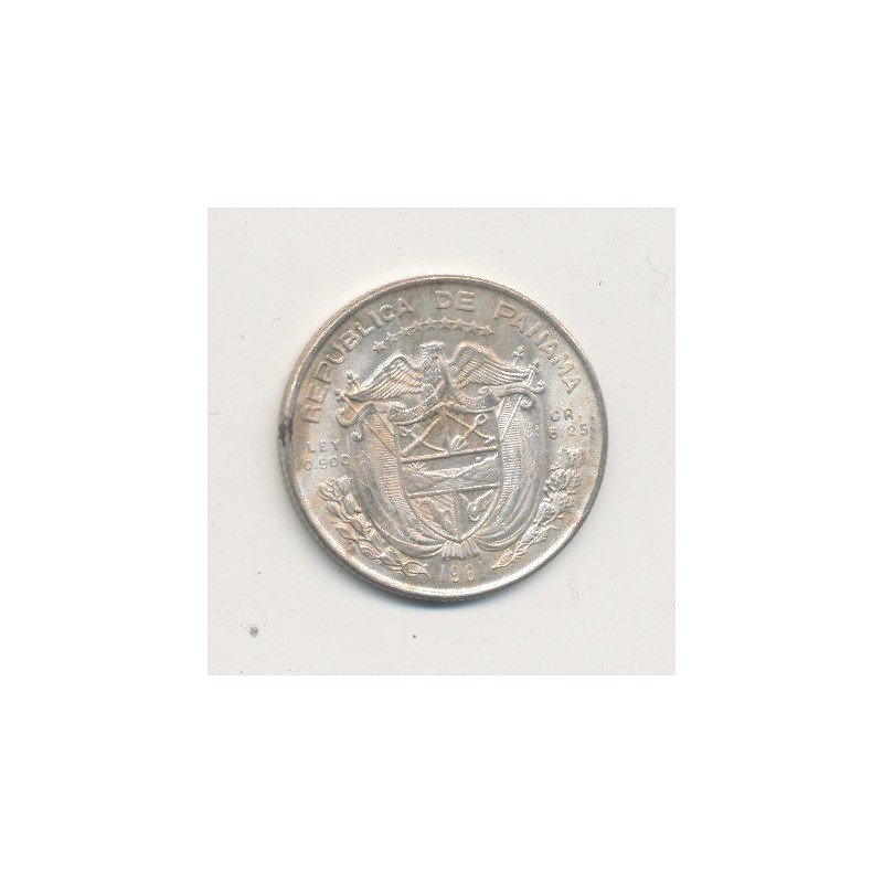 Panama - 1/4 Balboa - 1961 - argent