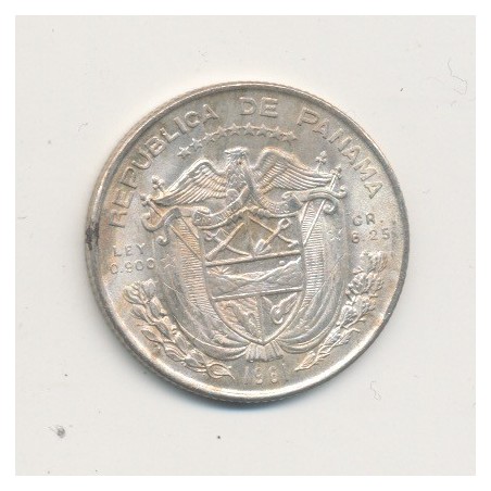 Panama - 1/4 Balboa - 1961 - argent
