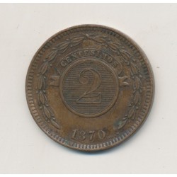 Paraguay - 2 centesimos - 1870 2