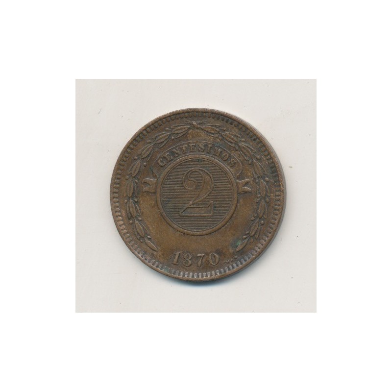 Paraguay - 2 centesimos - 1870