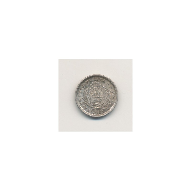 Pérou - 1/2 Real - 1861 YB