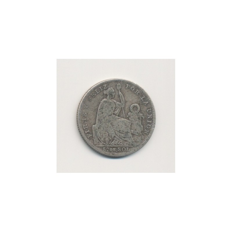 Pérou - 1/5 Sol - 1907 - argent