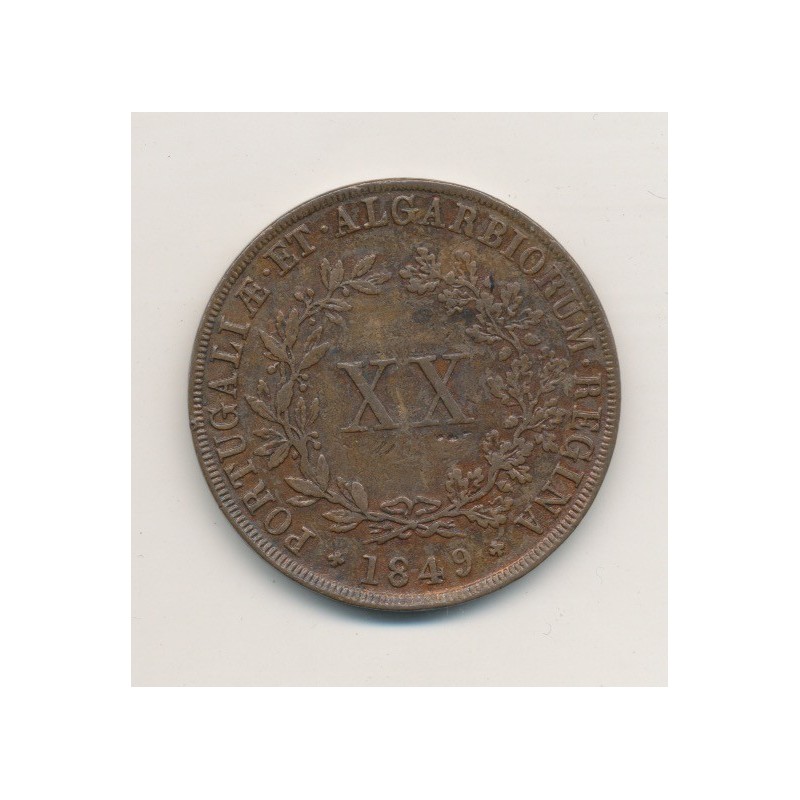 Portugal - Maria II - 20 Reis - 1849