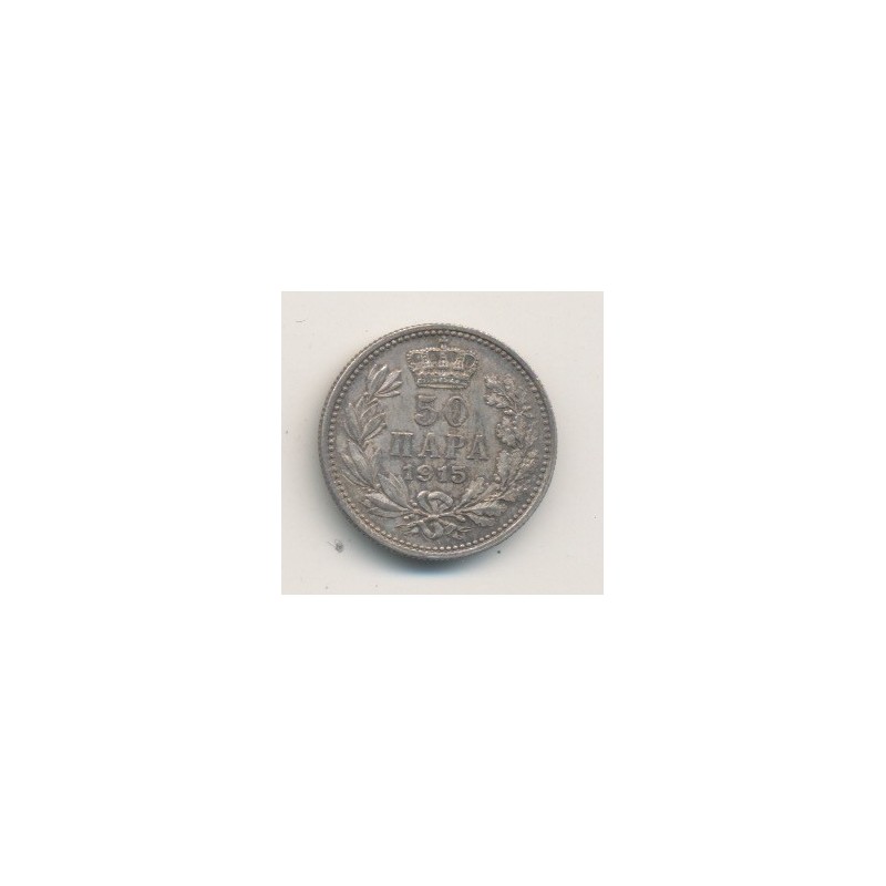 Serbie - 50 Para - 1915 - Pierre I