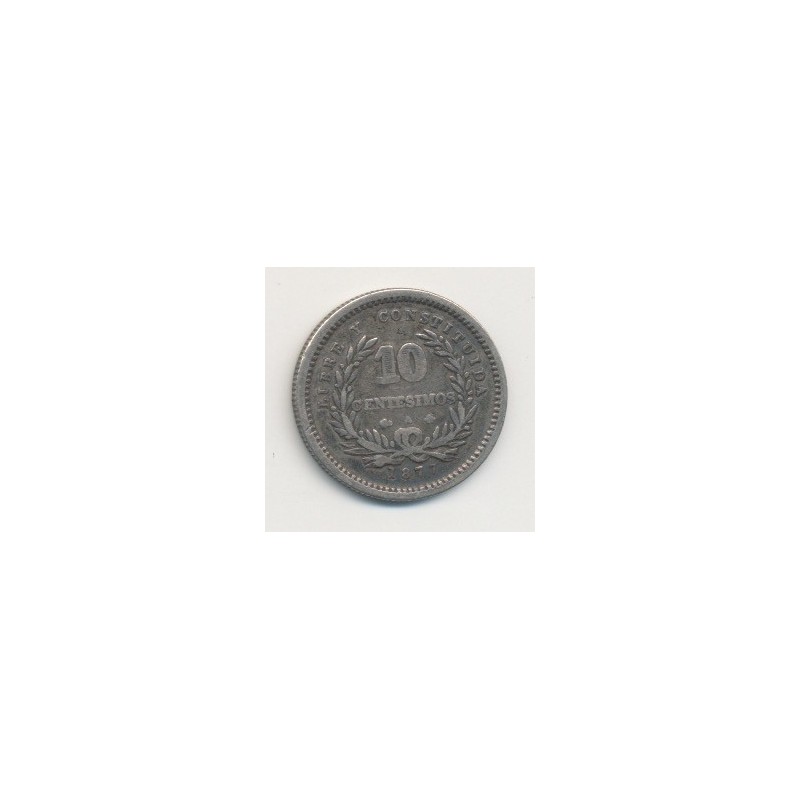 Uruguay - 10 centesimos - 1877 A