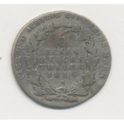Allemagne - Prusse - 1/6 Thaler - 1814 A 2