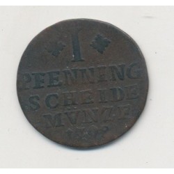 Allemagne - Prusse - 1 Pfennig - 1798 2