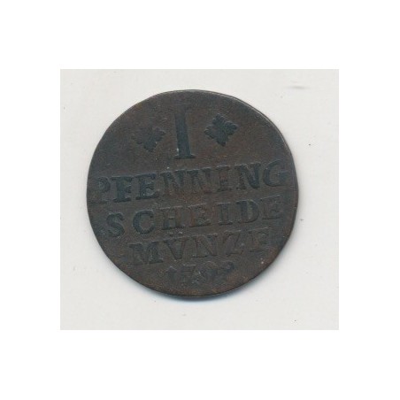 Allemagne - Prusse - 1 Pfennig - 1798