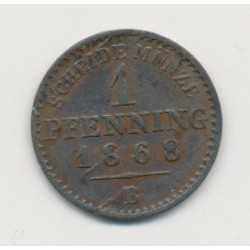 Allemagne - Prusse - 1 Pfennig - 1868 B