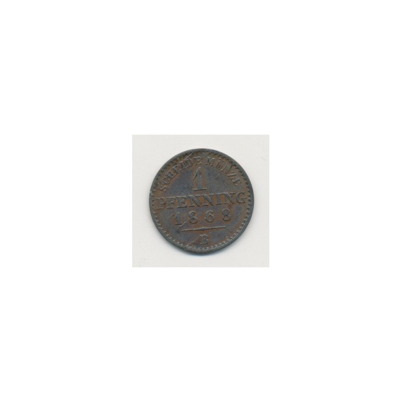 Allemagne - Prusse - 1 Pfennig - 1868 B