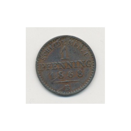 Allemagne - Prusse - 1 Pfennig - 1868 B