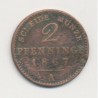 Allemagne - Prusse - 2 Pfennig - 1867 A