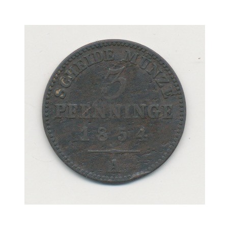 Allemagne - Prusse - 3 Pfennig - 1854 A