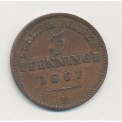 Allemagne - Prusse - 3 Pfennig - 1867 B