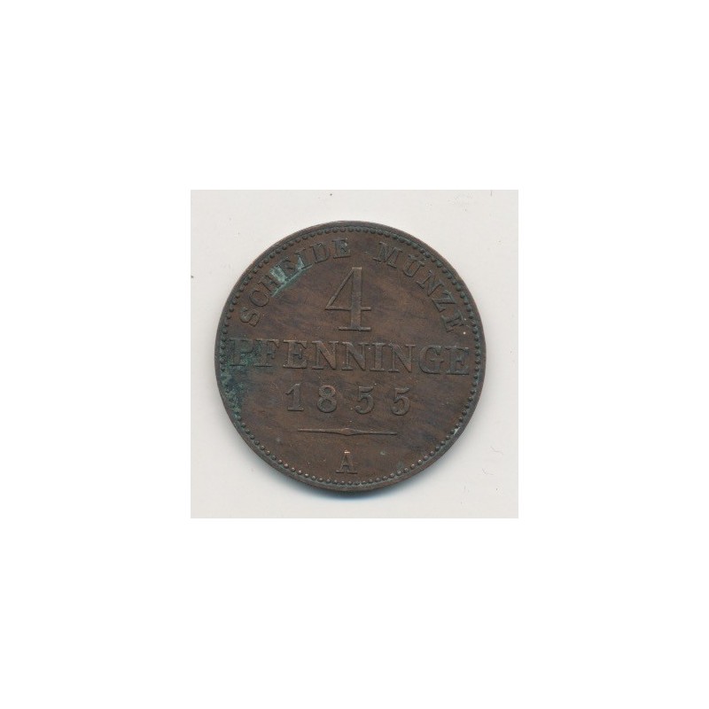 Allemagne - Prusse - 4 Pfennig - 1855 A