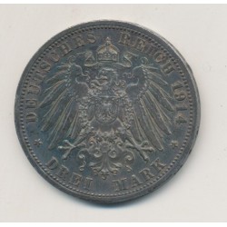 Allemagne - Prusse - 3 Mark - 1914 A 2