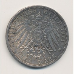 Allemagne - Prusse - 3 Marks - 1911 A 2