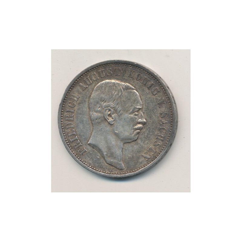 Allemagne - Saxe - 3 Marks - 1910 E