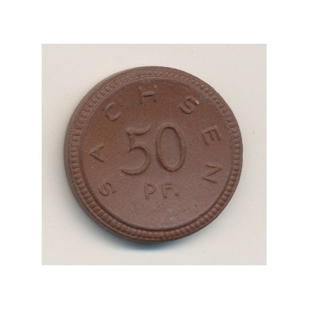 Allemagne - Saxe - 0,50 Sachsen - 1921 - porcelaine