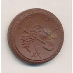 Allemagne - Saxe - 0,50 Sachsen - 1921 - porcelaine 2