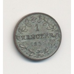 Allemagne - Wurtemberg - 1 Kreuzer - 1858 2