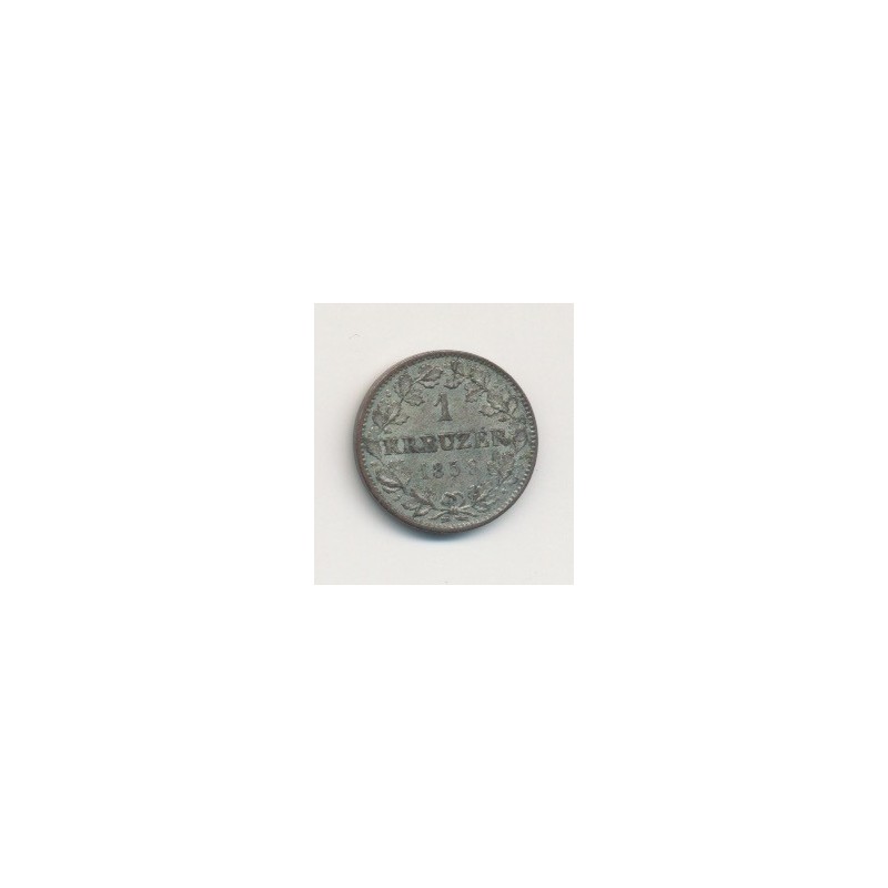 Allemagne - Wurtemberg - 1 Kreuzer - 1858