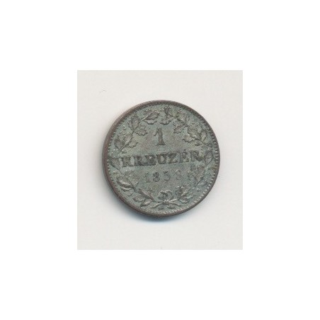 Allemagne - Wurtemberg - 1 Kreuzer - 1858