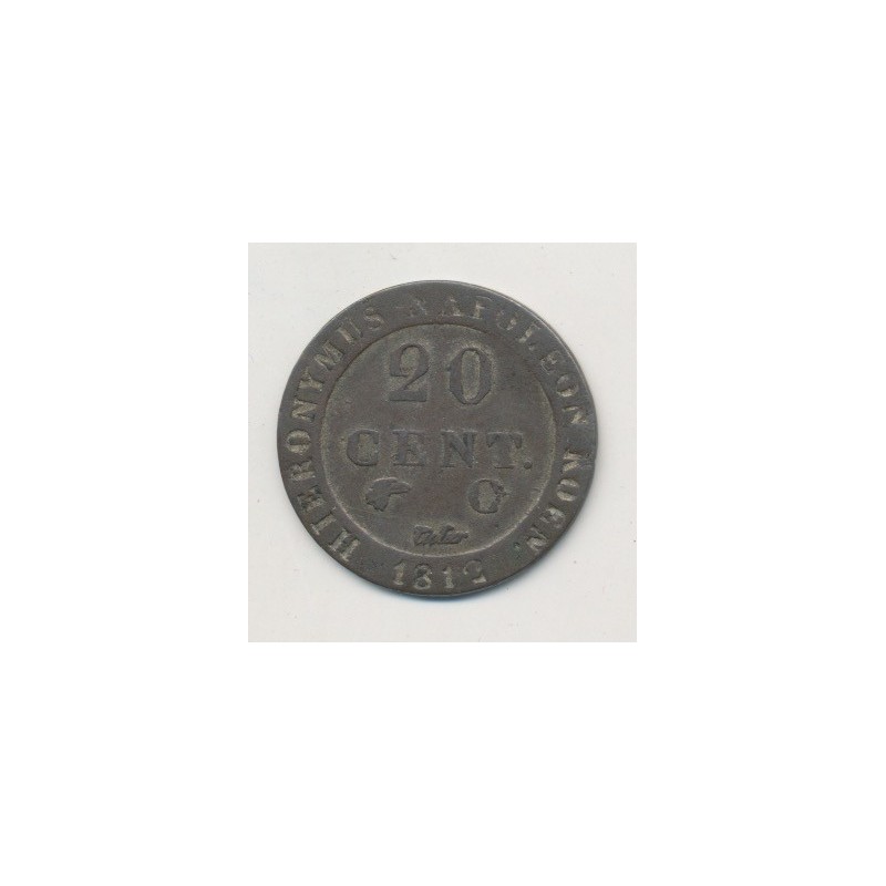 Allemagne - Westphalie - 20 cent - 1812 C