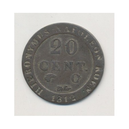 Allemagne - Westphalie - 20 cent - 1812 C