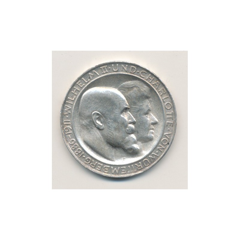 Allemagne - Wurtemberg - 3 Marks - 1911 F